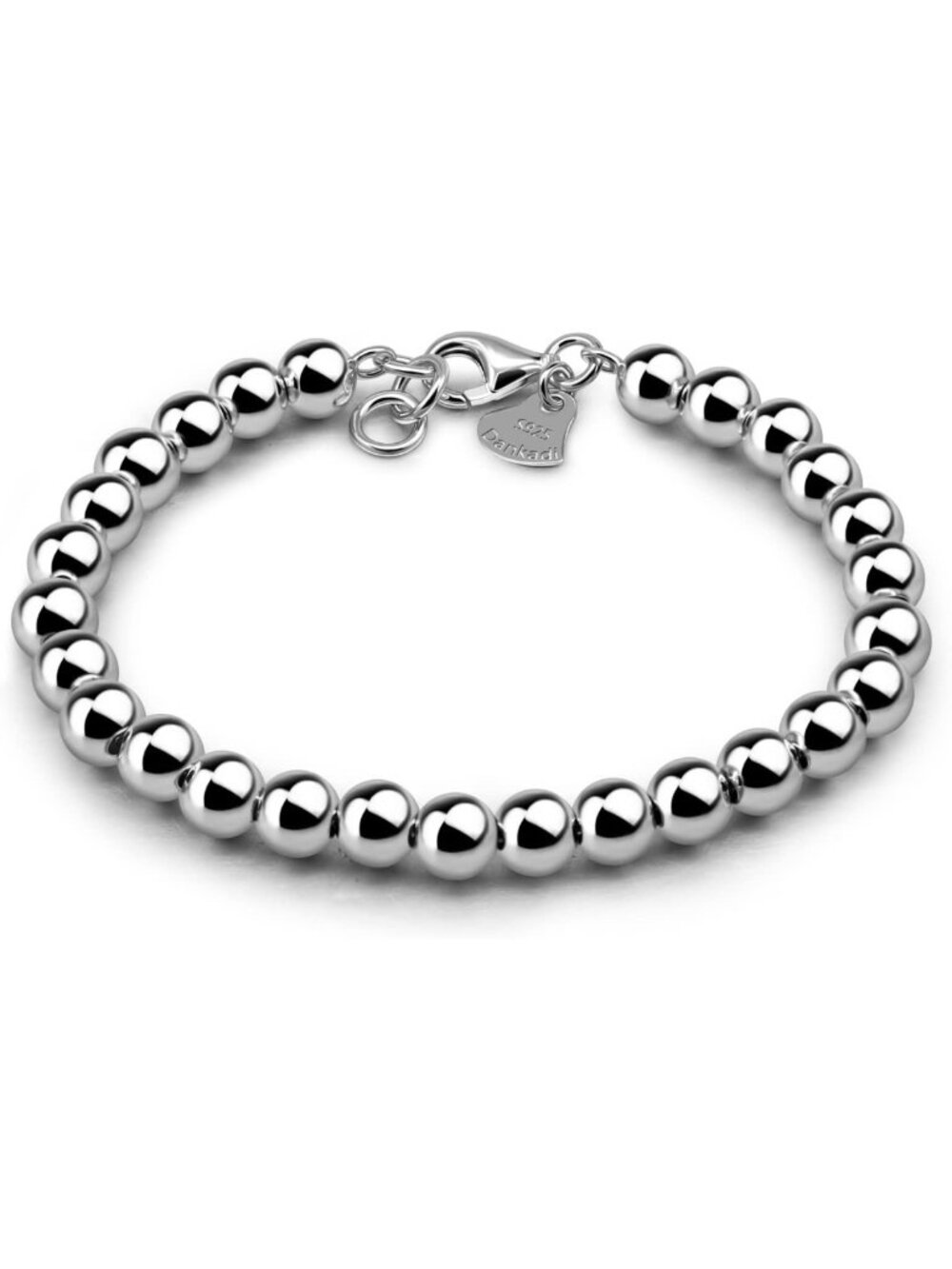 Handmade 925 Sterling Silver Ball Chain Bracelet for Women - Rose Gold Party